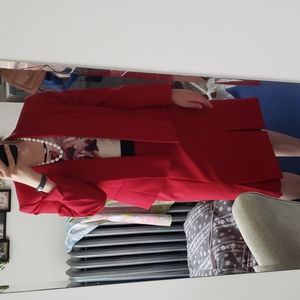 Women’s red skirt suit